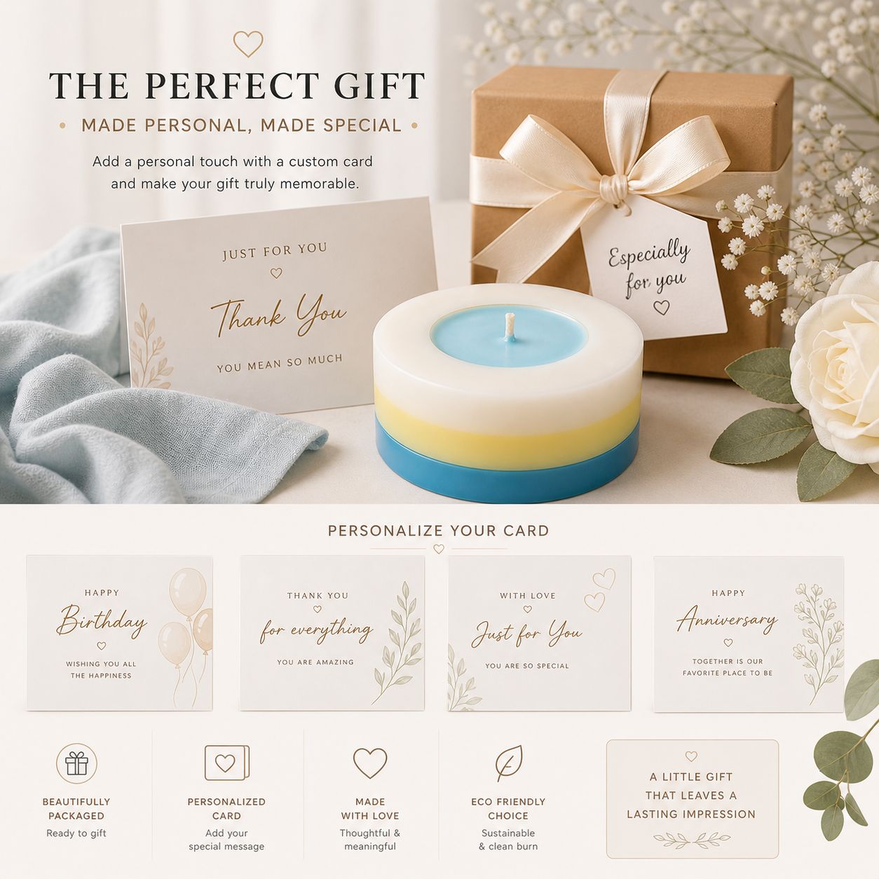 Pastel Mood Candle – Handmade Soy Wax Decor Candle