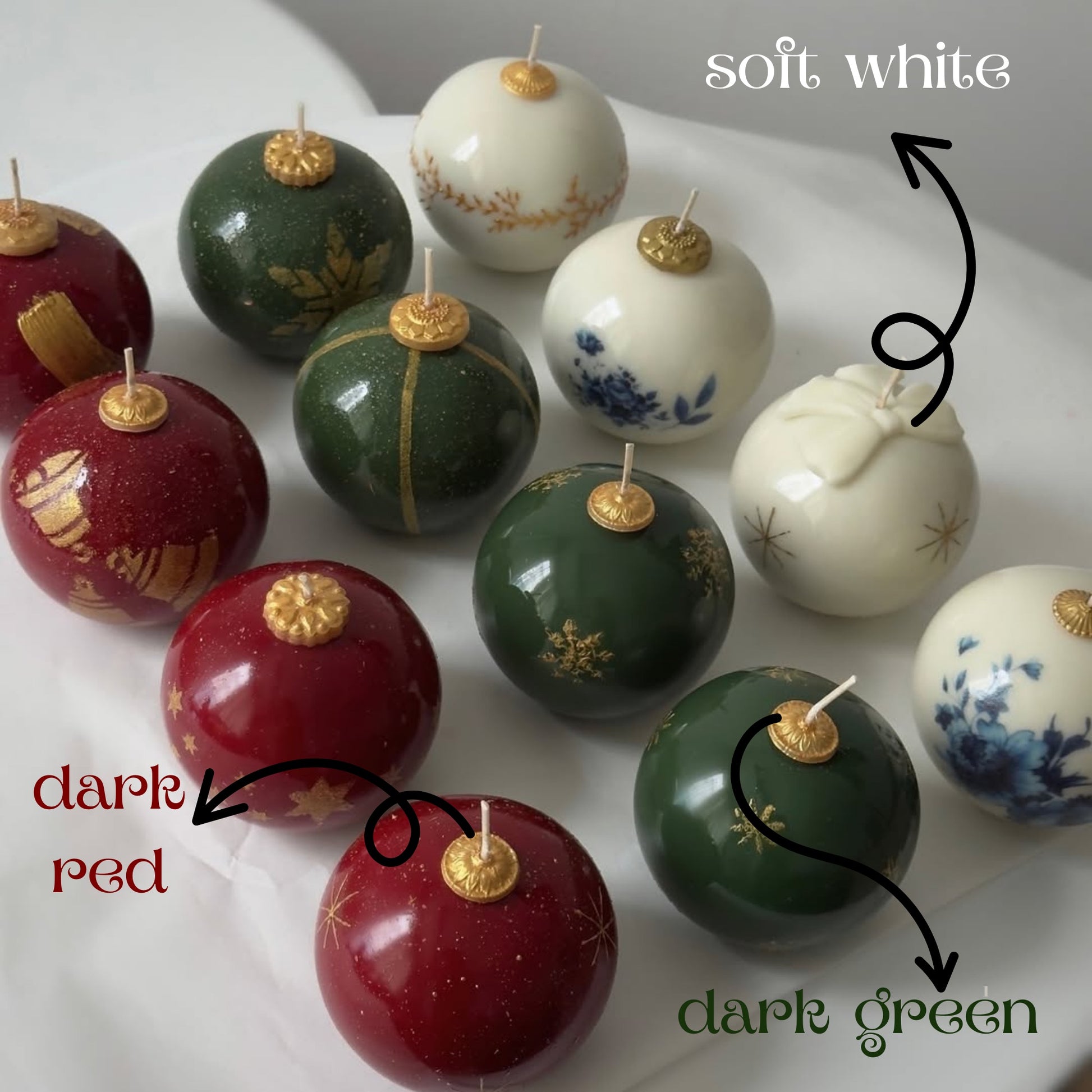 urun-13 Ornament Candle Favors: Christmas Ball Soy Wax Candle Party & Event Favors