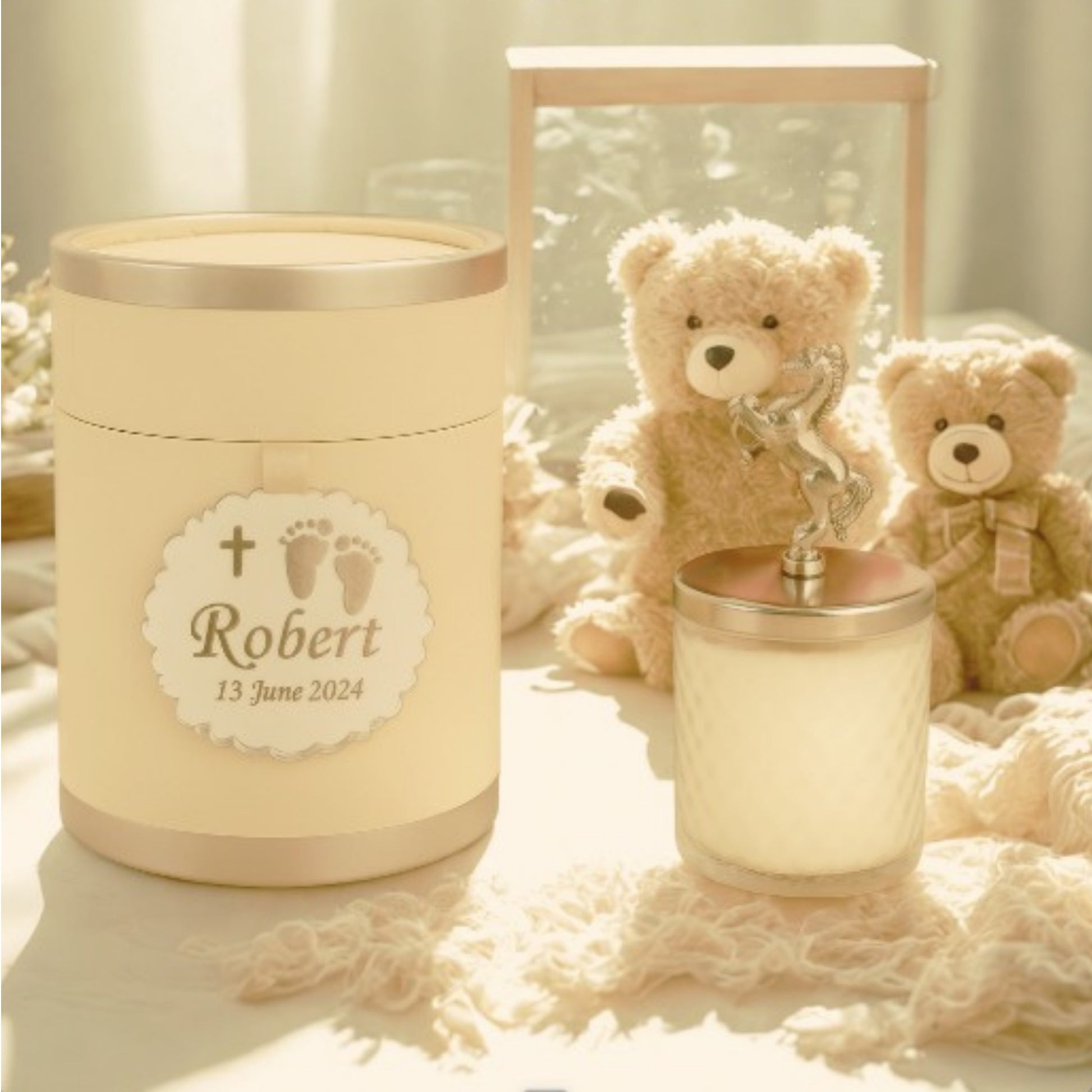 Urun-5 Personalized Mini Candle Jar Favors for Wedding Party: Elegant Glass Jar Soy Wax Candle Favors Description